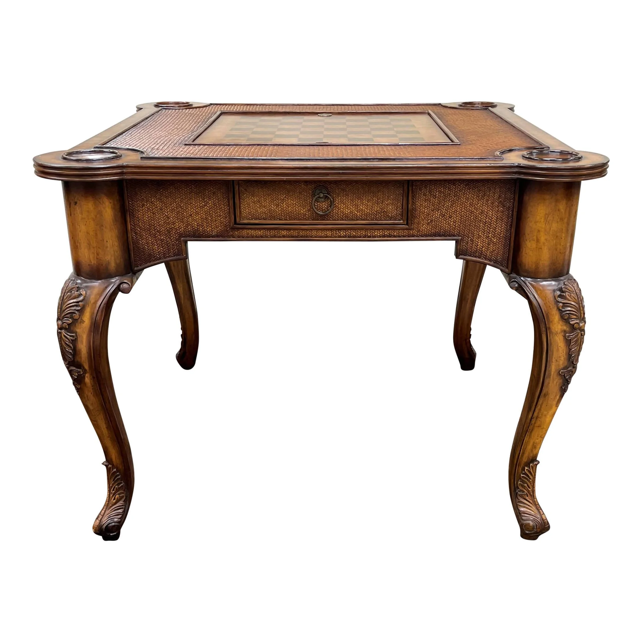 Encore Furniture Gallery-Maitland Smith Carved Wood, Rattan, and